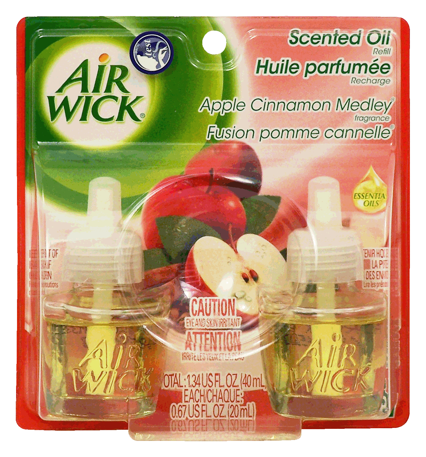 Air Wick  scented oil refills, apple cinnamon medley fragrance Full-Size Picture